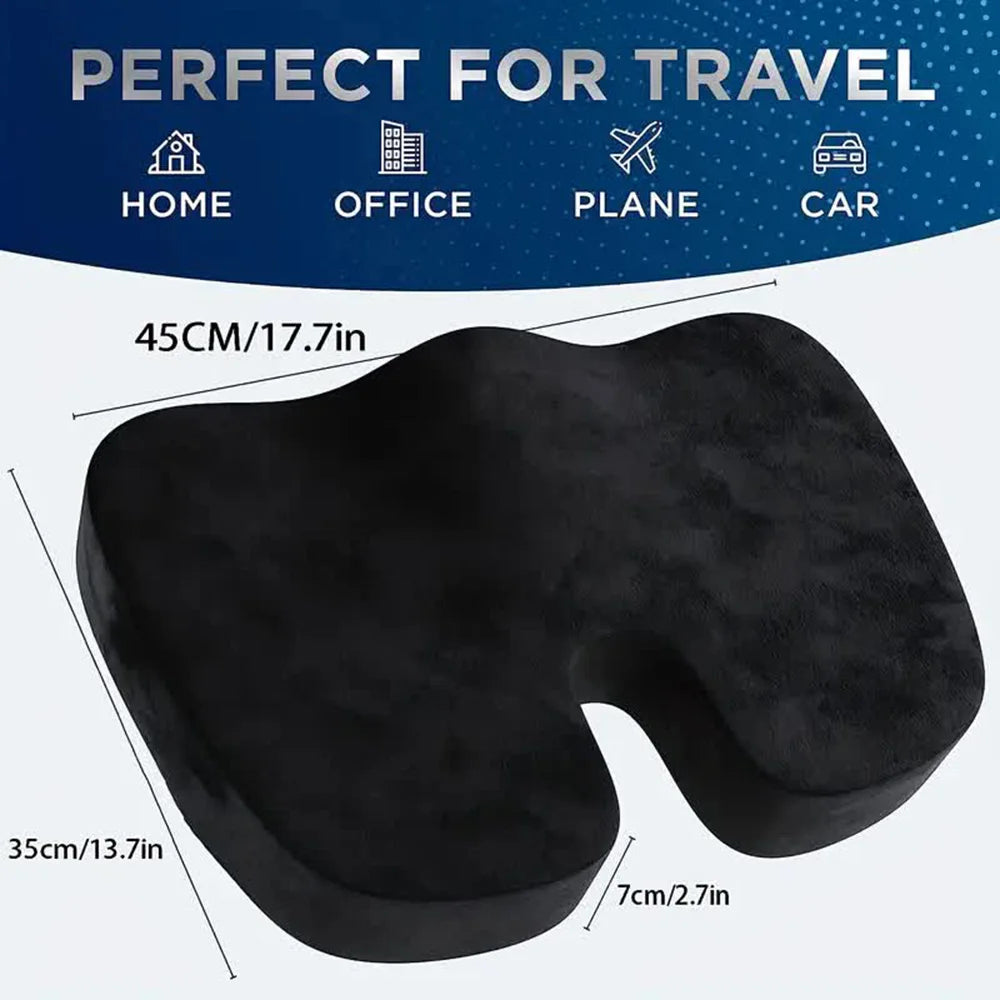 Orthopedic Memory Foam U-Shaped Seat Cushion for Hip & Tailbone Support