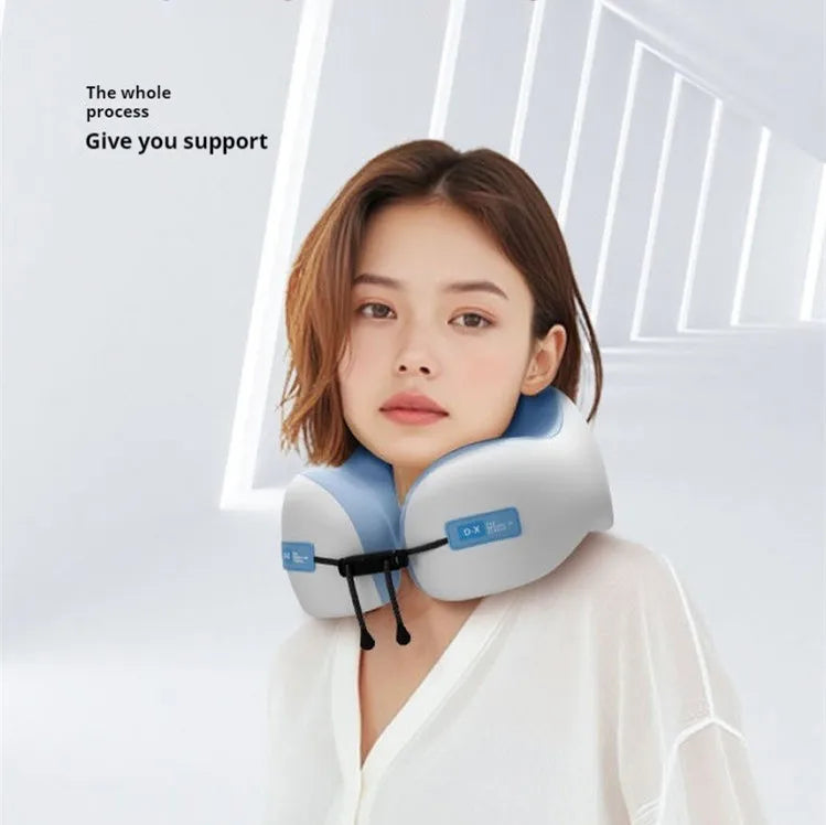 Memory Foam Travel Neck Pillow – U-Shaped Cervical Support
