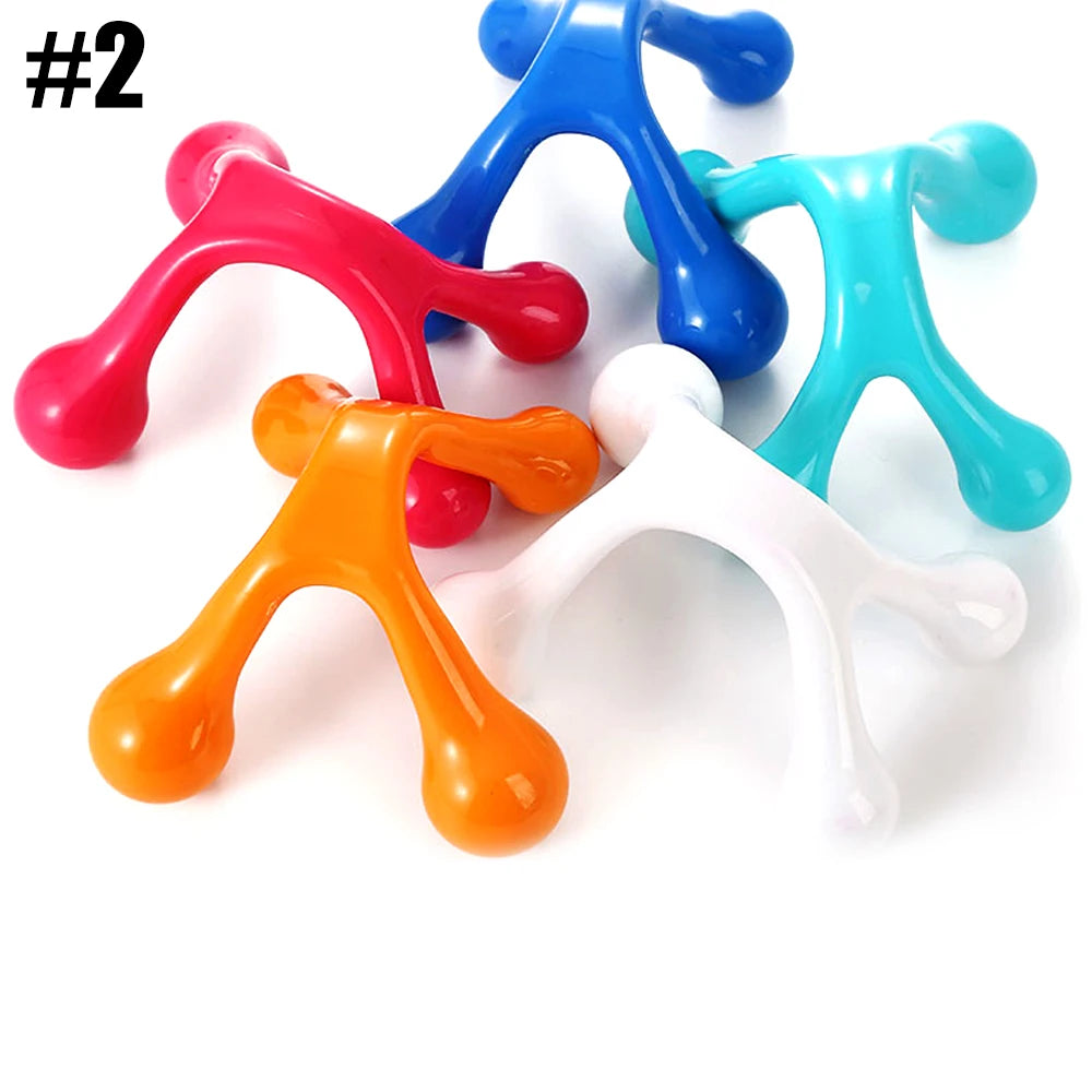 1Pcs Hand Held Massagers Tools, Back Deep Tissue, 4-Legged Acupressure Gentle Self Massager Trigger Pressure Point Massage Tools