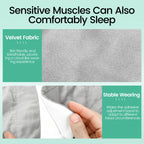 Weighted Eye Mask – Soft Breathable Blackout Sleep Mask with Adjustable Strap & Removable Weighted Cover