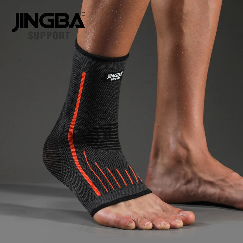 JINGBA 3D Compression Nylon Ankle Protector – Football & Basketball Ankle Brace Support Strap Belt