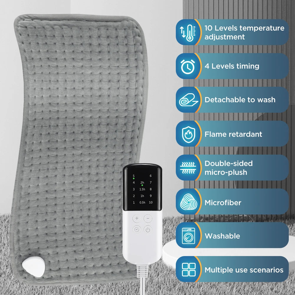 Electric Heating Pad Pet Heat Mat – Constant Timer Body Warming Thermal Mat for Abdomen & Hand