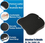 HEALTENCE Memory Foam Lumbar Back Cushion – Ergonomic Car & Office Support