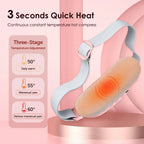 Electric Period Cramp & Waist Massager – Vibrating Heating Belt for Menstrual & Abdominal Pain Relief