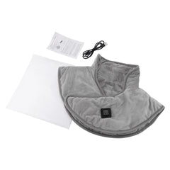 Electric Heating Shoulder & Neck Pad – Cervical Wrap with 3 Heat Settings Soft Hot Compress Back Shawl