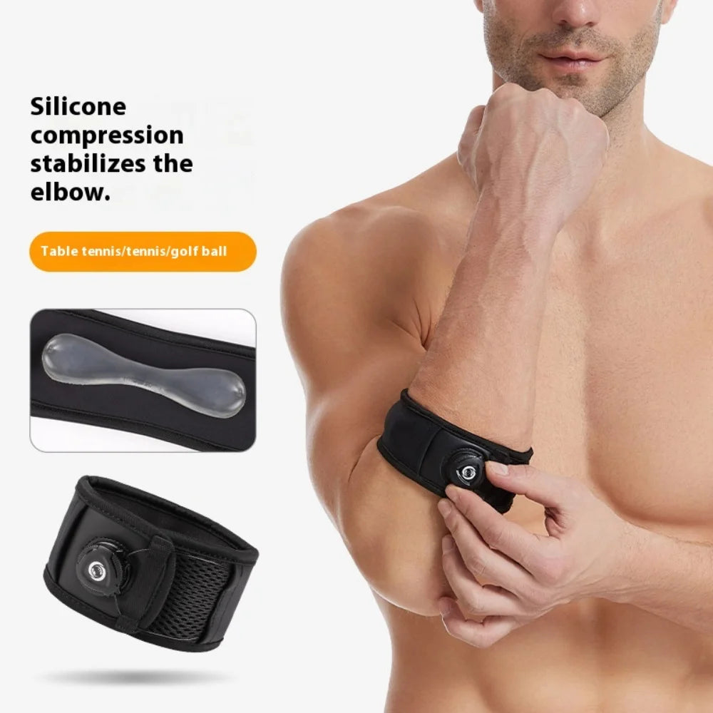 Adjustable Elbow Brace – Breathable Tennis & Golf Elbow Support for Pain Relief
