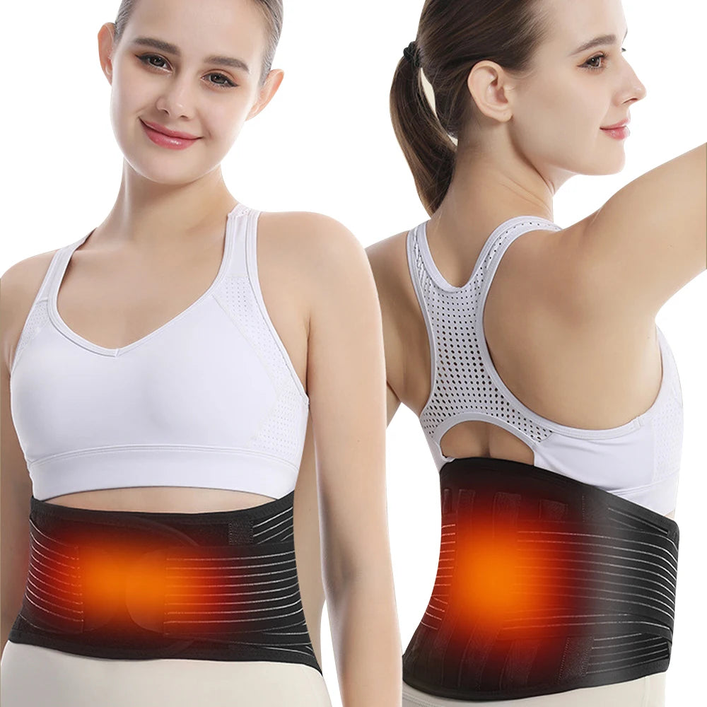 Self-Heating Tourmaline Magnetic Lumbar Belt – Thermal Therapy Back Brace