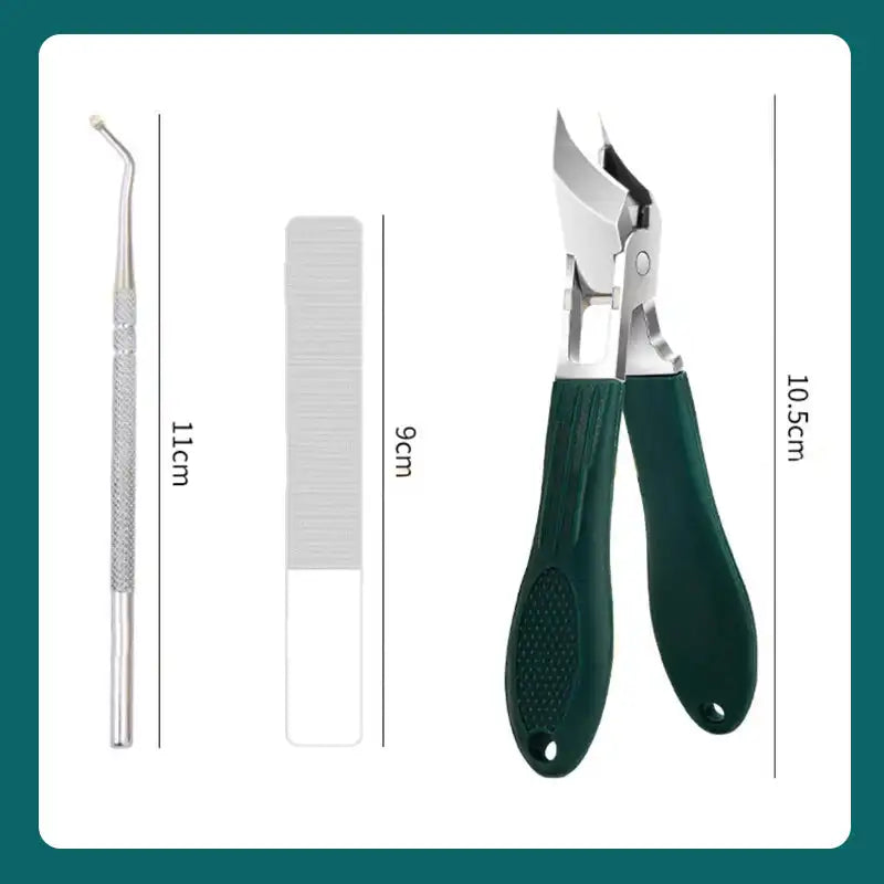 Anti-Splash 25° Slant Edge Nail Clipper Set Professional High-end Eagle Beak Oblique Toe Nail Trimmers Ingrown Toenail Tools