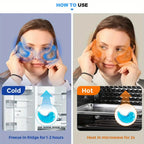 3-Piece Eye & Lip Gel Ice Pack Set – Flexible Reusable Cold Compress for Cosmetic Injuries & Lip Surgery