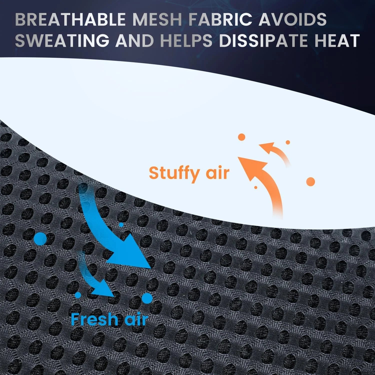 HEALTENCE Memory Foam Lumbar Back Cushion – Ergonomic Car & Office Support