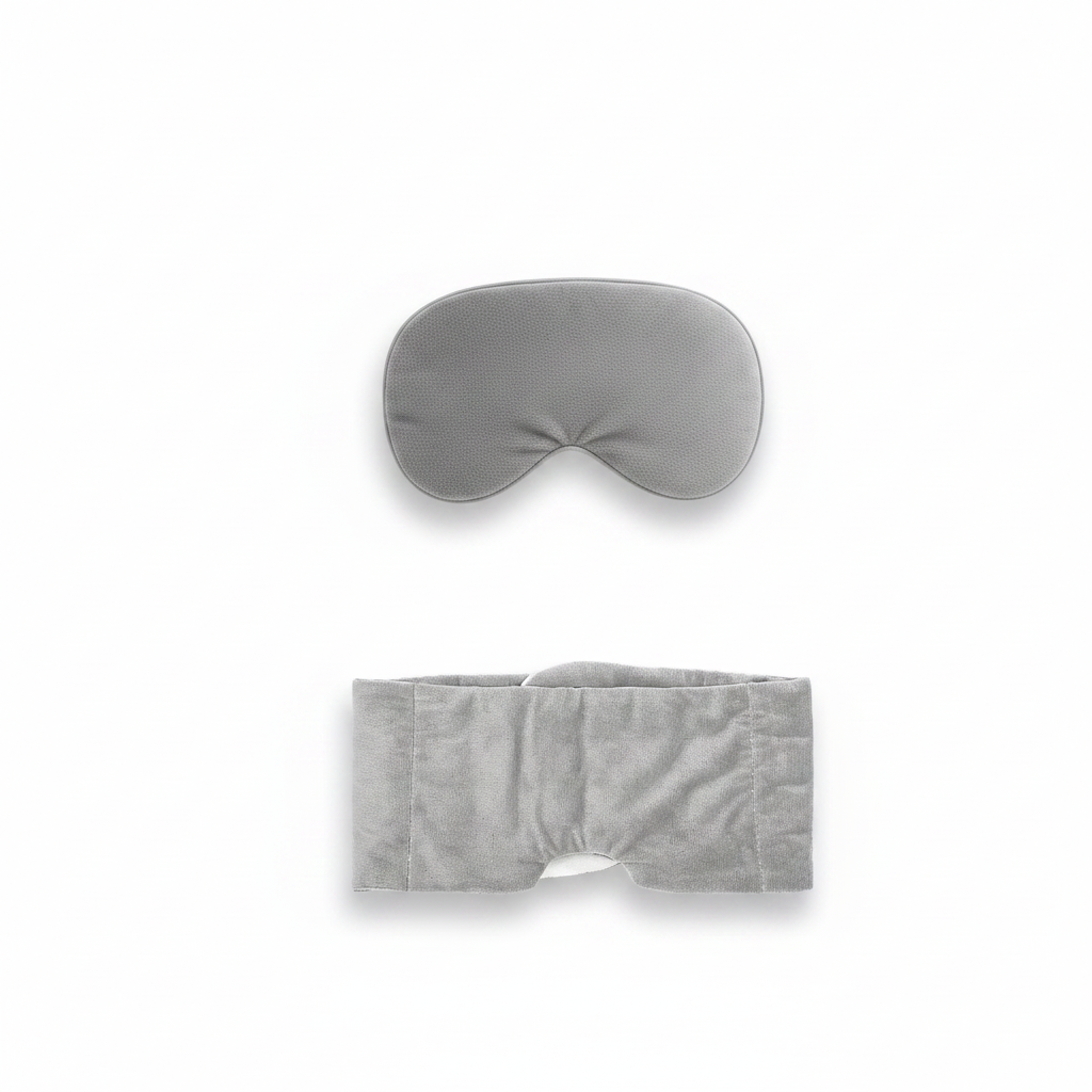 Weighted Eye Mask – Soft Breathable Blackout Sleep Mask with Adjustable Strap & Removable Weighted Cover