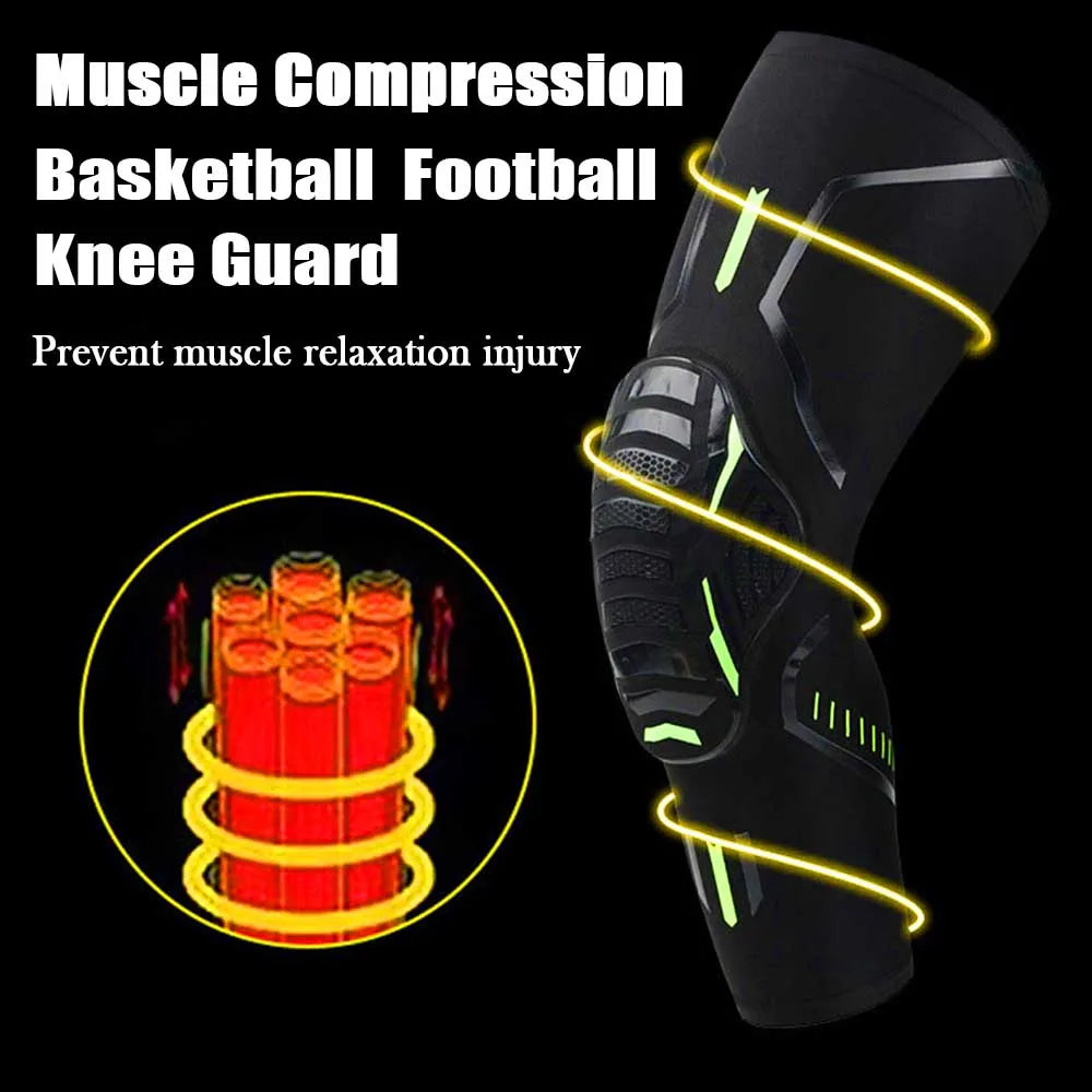 1Pair Sports Crashproof Knee Support Pad Elbow Brace Arm Leg Compression Sleeves Outdoor Basketball Football Bicycle Protector