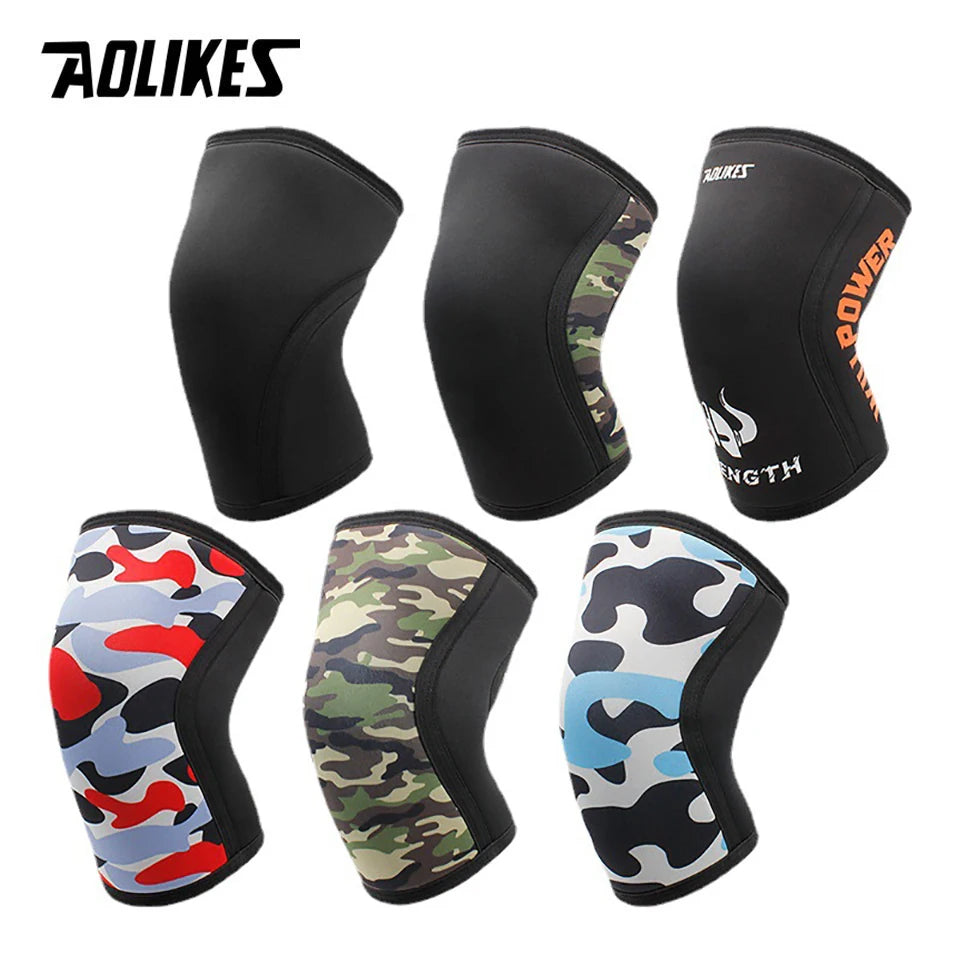 7mm Neoprene Knee Compression Sleeves (Pair) – Weightlifting & CrossFit Support