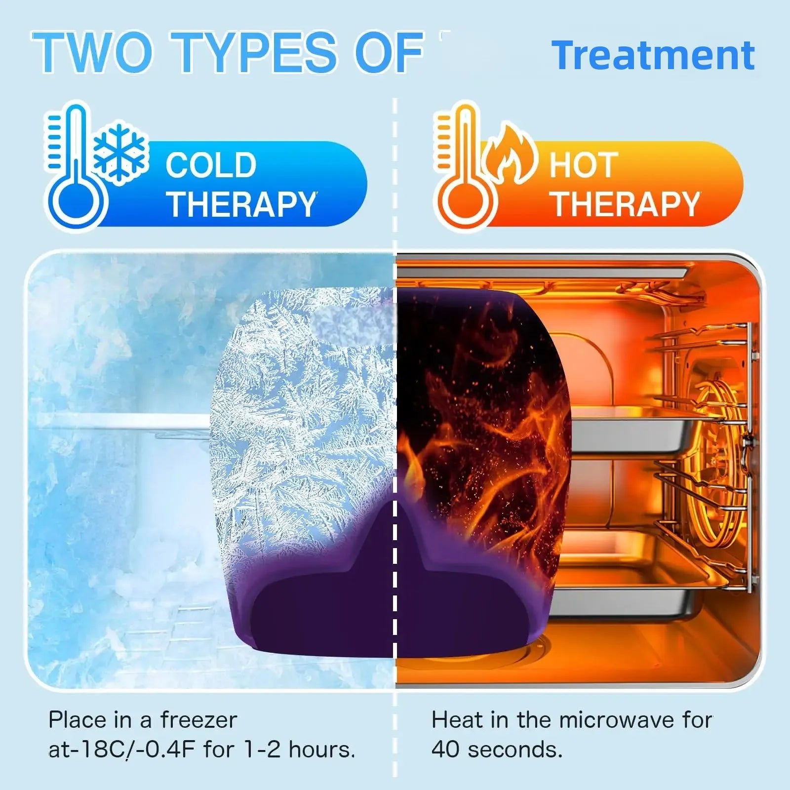 180/360Degree Gel Ice Headache Migraine Relief Hat Cold Compress Therapy Cap Ice Head Wrap Pack For Pressure Relieve Pain Mask