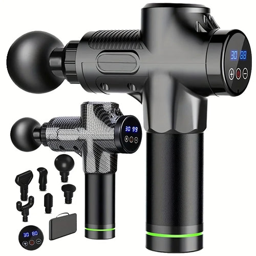 30-Level Fascia Massage Gun – Deep Muscle Relaxation Body & Neck Massager with Noise Reduction