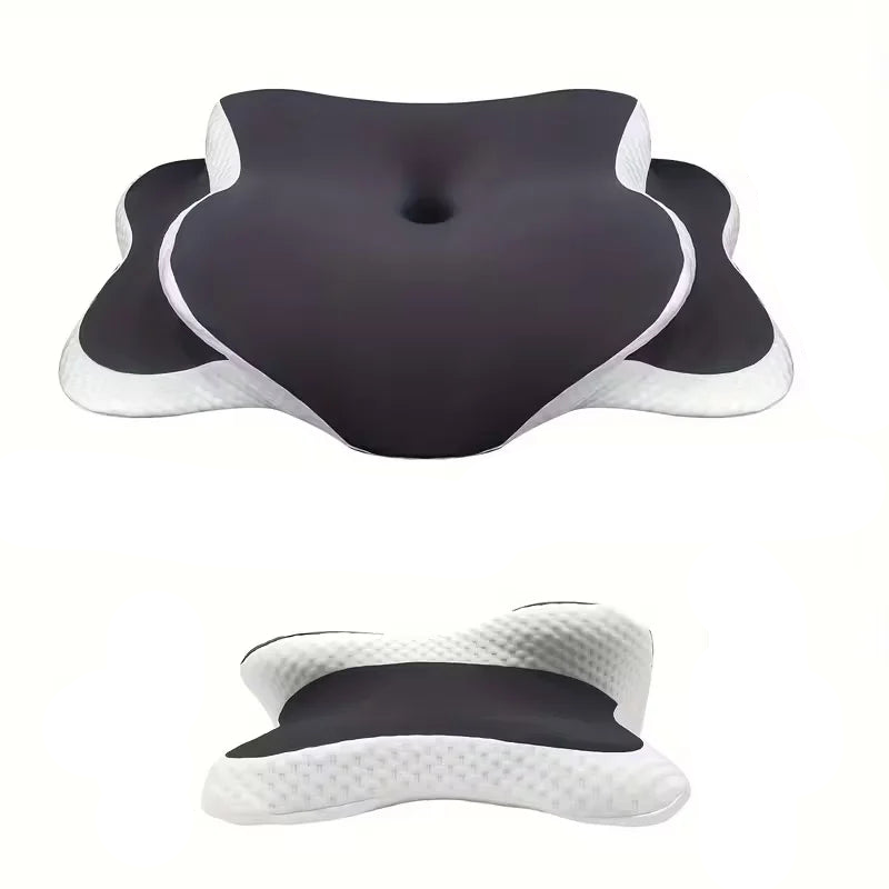 HEALTENCE Memory Foam Butterfly Neck Pillow – C-Shaped Adjustable Support