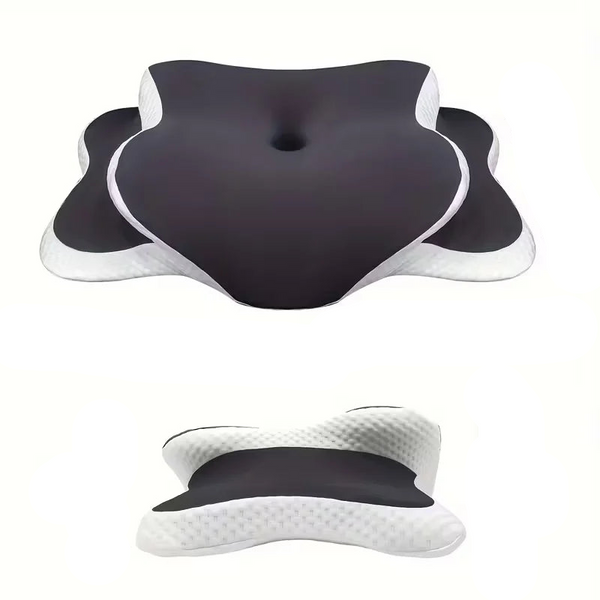 HEALTENCE Memory Foam Butterfly Neck Pillow – C-Shaped Adjustable Support