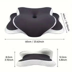 HEALTENCE Memory Foam Butterfly Neck Pillow – C-Shaped Adjustable Support