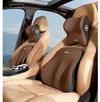 HEALTENCE Memory Foam Car Neck & Lumbar Support Set