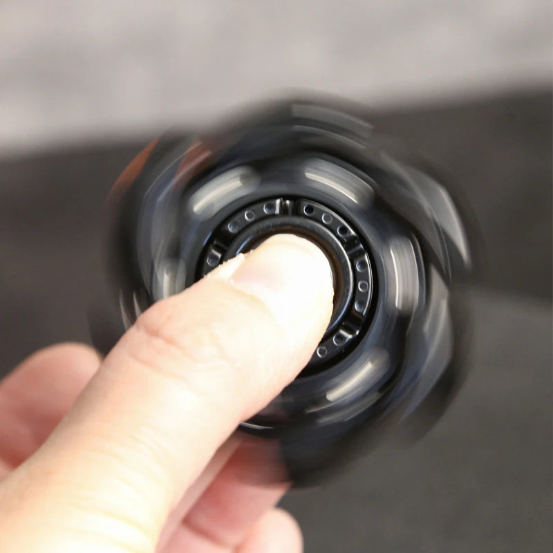 CNC Fingertip Gyro Fidget Spinner – Opening & Closing Stress Relief Toy for Adults
