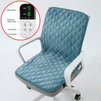 Electric Heated Seat Cushion – Smart Timer Office Chair Heating Mat with Integrated Backrest Pad 220V