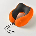 HEALTENCE Memory Foam Neck Pillow – U-Shaped Travel Support