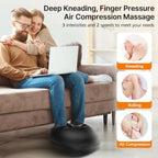 Electric Shiatsu Foot Massager with Heat – Deep Kneading & Air Compression for Foot Wellness (Fits Size 13)