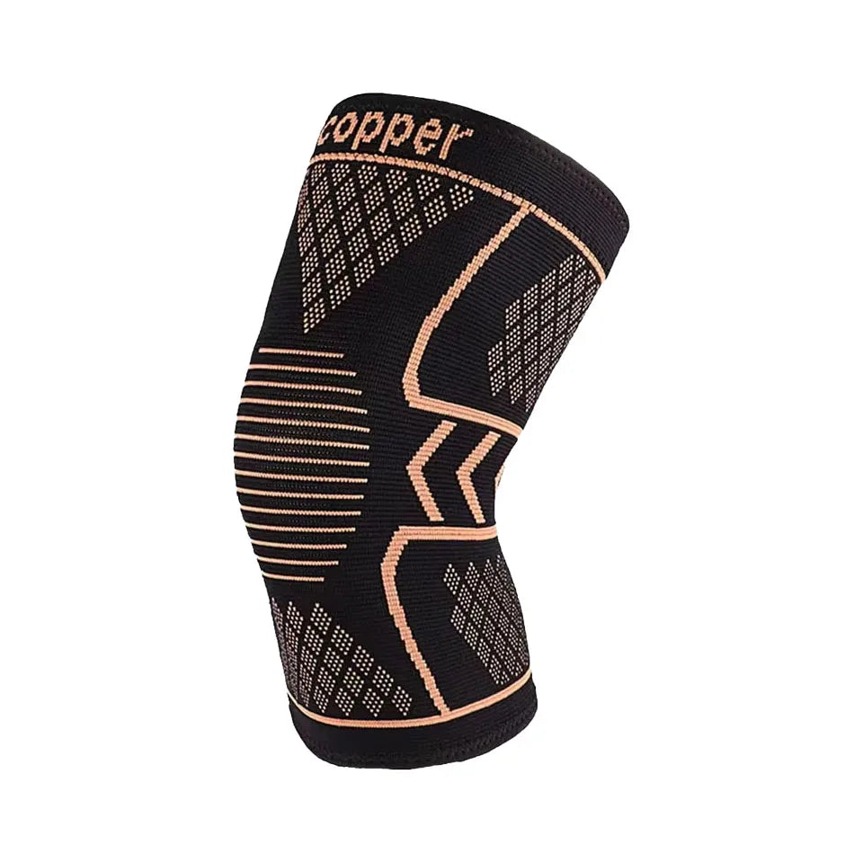 GOBYGO Copper Knee Support Pad Braces Compression Knee Sleeve Arthritis Joint Pain Relief Sports Fitness Workout Running Unisex