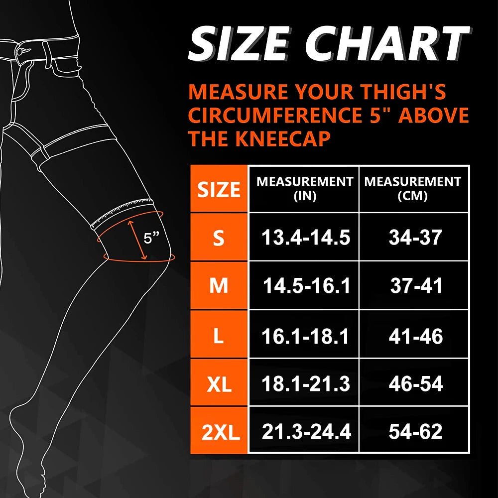 BraceTop Full Leg Compression Sleeves – Long Knee Brace & Leg Support for Basketball, Football & Knee Pain Relief