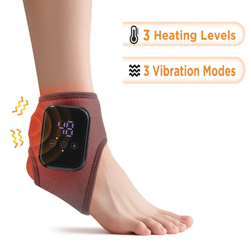 Electric Foot & Hand Massager – Vibrating & Heating Ankle & Wrist Joint Portable Relaxation Device