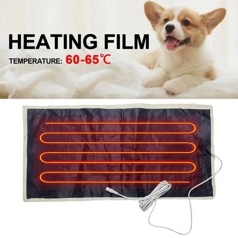 Large Electric Heating Pad 30x60CM – 30W Camping Back Pain Relief Heat Therapy Heated Blanket