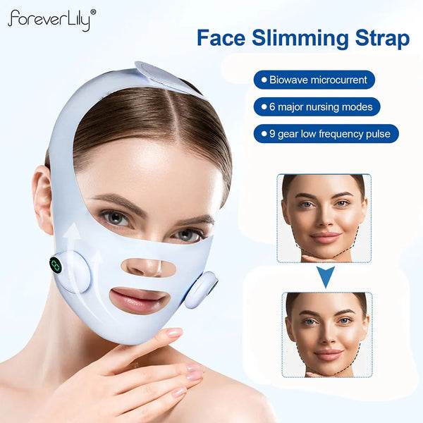 Facial EMS Lifting Machine – V-Line Chin Slimming Strap & Double Chin Removal Belt