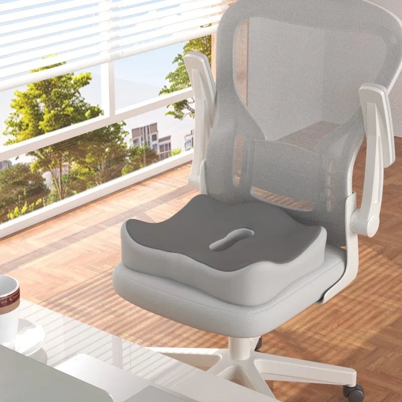 HEALTENCE 3-Zone Memory Foam Lumbar Cushion – Ergonomic Posture Support