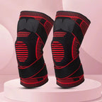 Medical 3D Silicone Knee Brace – Compression Sleeve with Patella Gel Pads & Side Stabilizers (1 Pair)