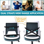 HEALTENCE Memory Foam Lumbar Back Cushion – Ergonomic Car & Office Support