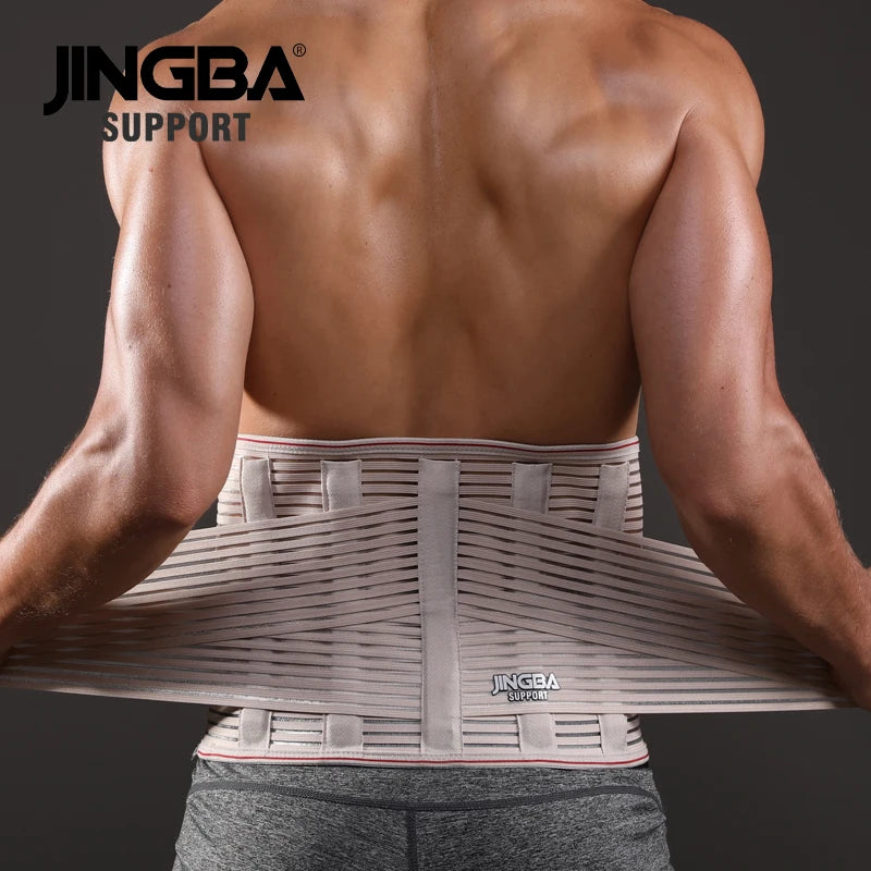 JINGBA Orthopedic Corset Back Support Belt – Men’s Lumbar Brace for Spine Protection & Lower Back Pain Relief
