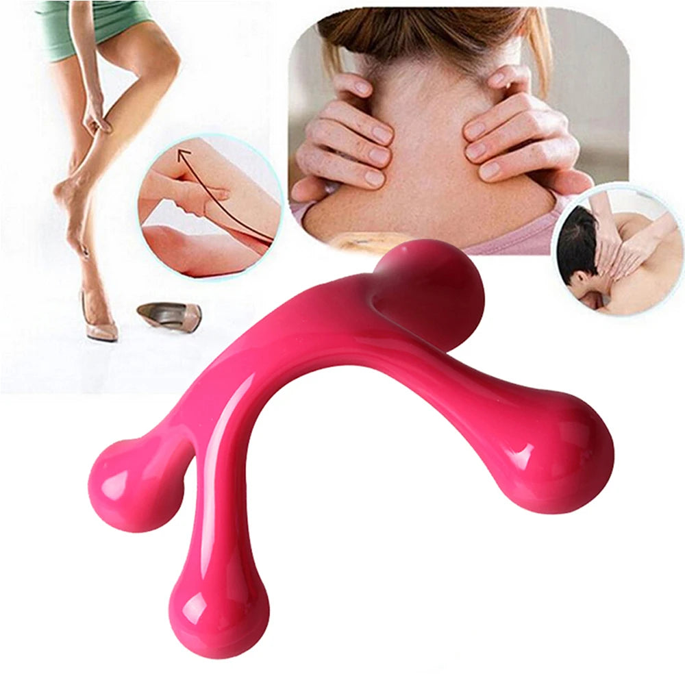 4-Legged Handheld Acupressure Self Massager – Deep Tissue Back Trigger Point Pressure Tool