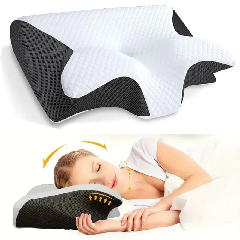 Butterfly Memory Foam Cervical Pillow – Ergonomic Neck Support