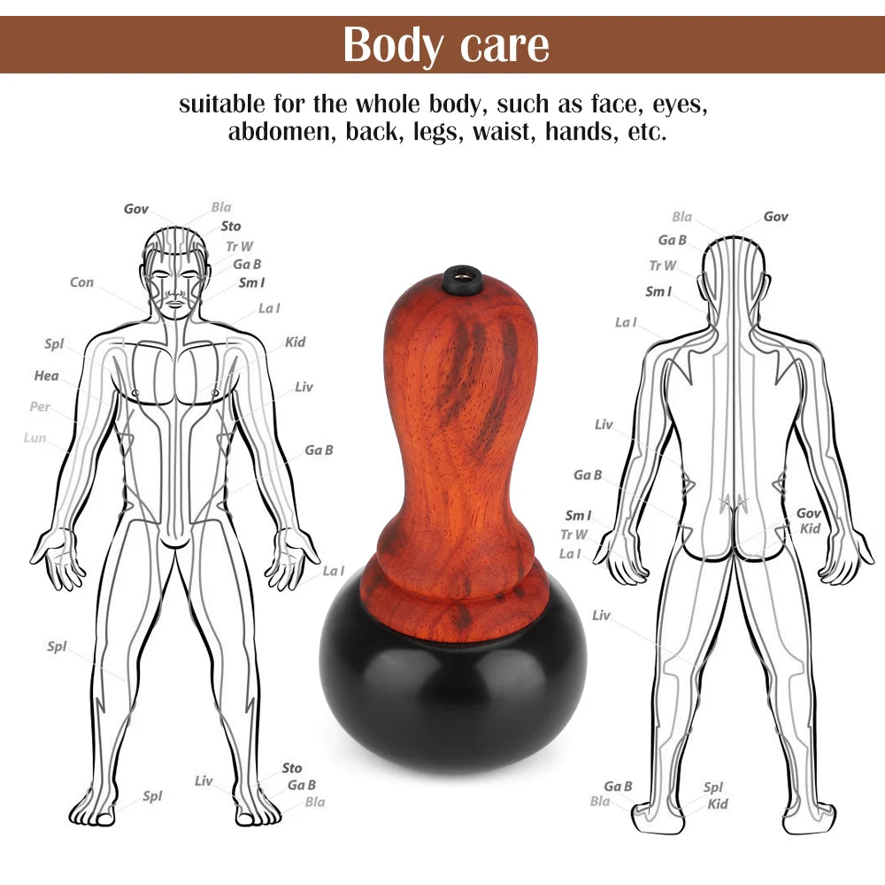 Hot Stone Gua Sha Electric Massager – Jade Warming Moxibustion for Neck, Back & Body