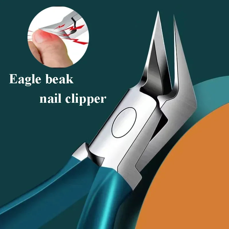 Ingrown Toenail Clipper – Thick Nail Correction Nipper with Dead Skin Remover & Pedicure Cutter