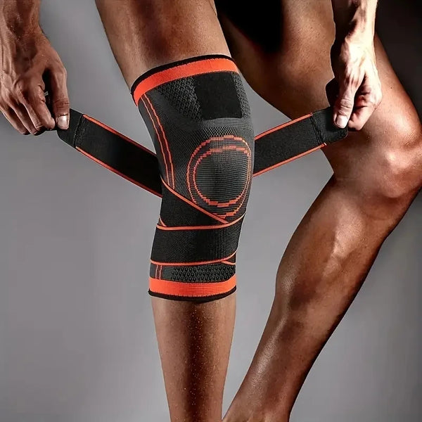 High-Elastic Compression Knee Brace – Adjustable Strap Joint Support for Weightlifting & Fitness