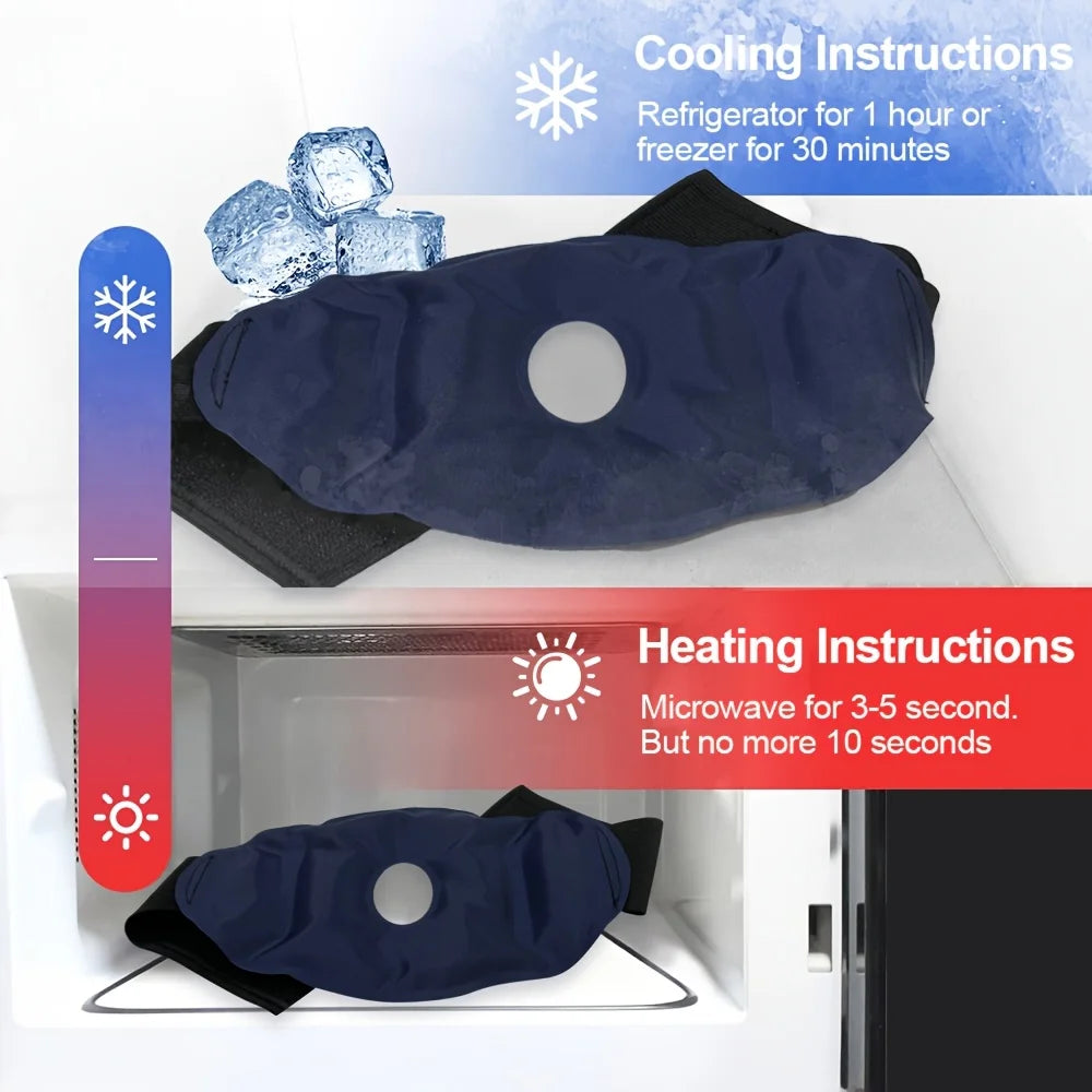 Reusable Knee Ice Pack Wrap – Adjustable Cold Compress Gel Therapy Pad for Knee Pain & Sports Injuries