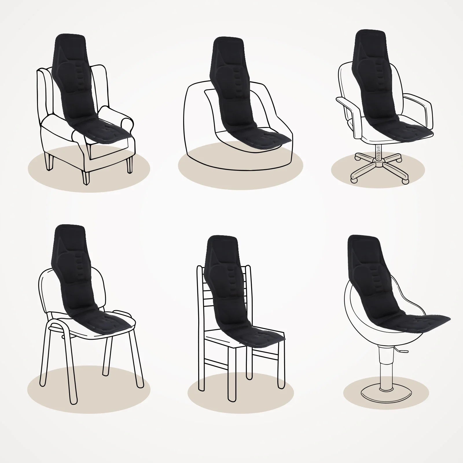 Infrared Massage Chair Cushion – Heating Vibration Mat