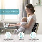 HEALTENCE Memory Foam Lumbar Back Cushion – Ergonomic Car & Office Support