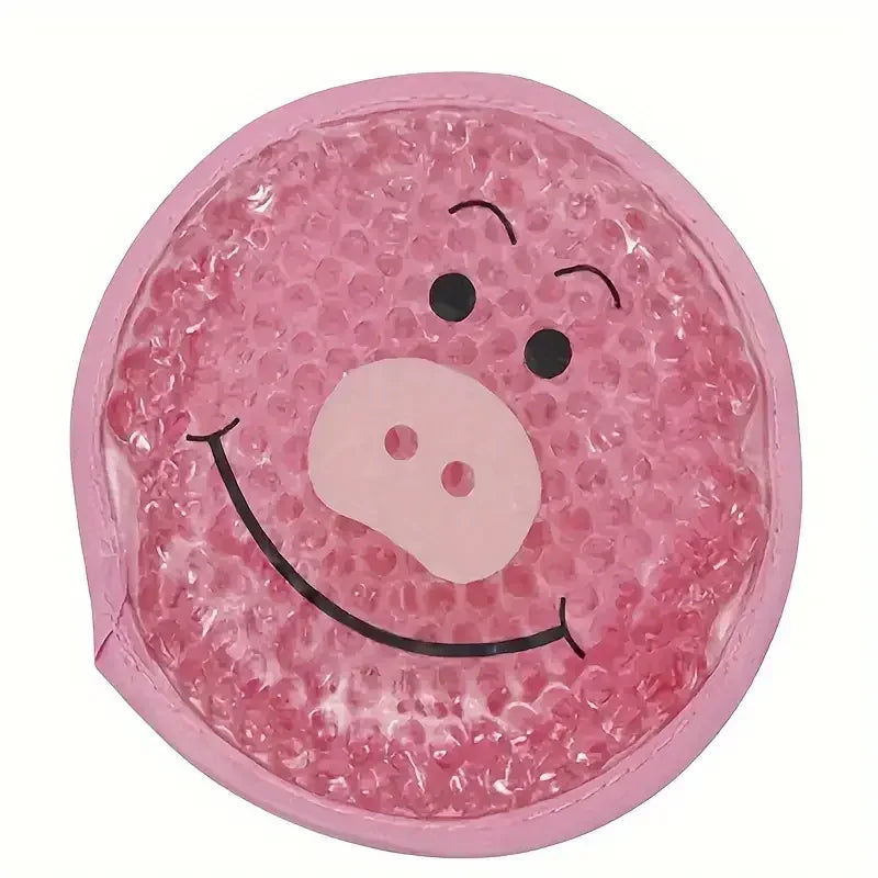 Reusable Cartoon Gel Ice Pack – Cute Dual Hot & Cold Compress for Elbow, Knee, Toothache & First Aid