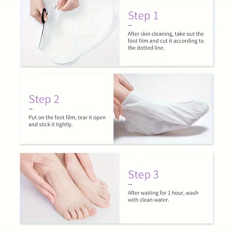 GZE Foot Peel Mask – Exfoliating Feet Mask for Dry, Rough & Cracked Heels, Callus & Dead Skin Removal