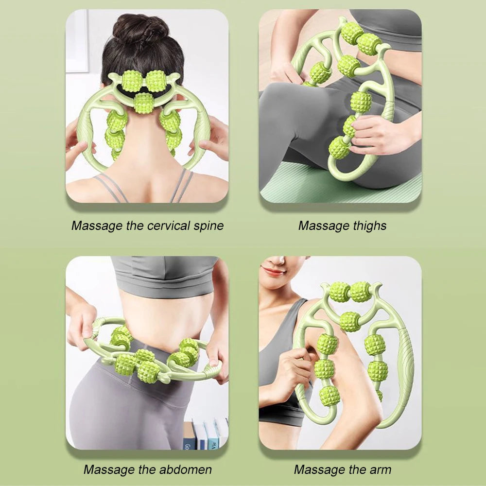 Handheld Deep Tissue Massage Roller – Trigger Point Foam Myofascial Tool for Neck, Thigh, Calf & Leg Recovery