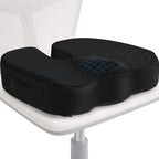 HEALTENCE Memory Foam Coccyx Seat Cushion – U-Shaped Ergonomic Support