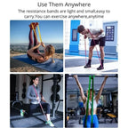 Resistance Bands Exercise Elastic Band Home Yoga Gym Equipment Accessories Sports Power Pull-Up Assist Band Bodybuilding
