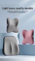 HEALTENCE Memory Foam Car Neck & Lumbar Support Set